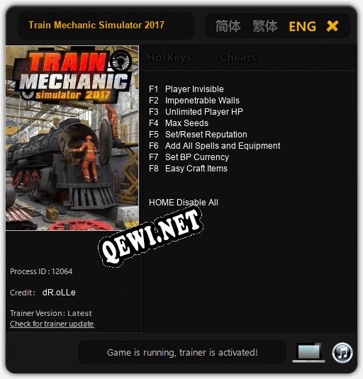 Train Mechanic Simulator 2017: ТРЕЙНЕР И ЧИТЫ (V1.0.72)