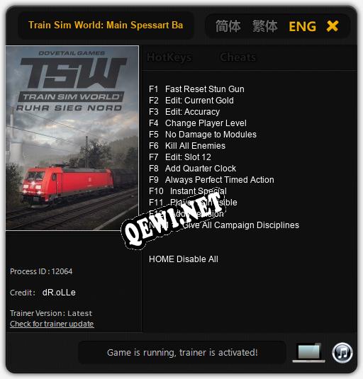 Train Sim World: Main Spessart Bahn: Читы, Трейнер +13 [dR.oLLe]