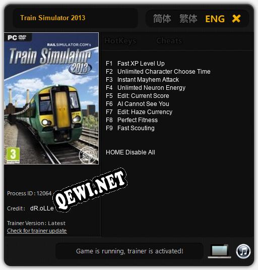Train Simulator 2013: ТРЕЙНЕР И ЧИТЫ (V1.0.83)
