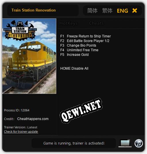 Train Station Renovation: Читы, Трейнер +5 [CheatHappens.com]