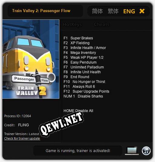 Трейнер для Train Valley 2: Passenger Flow [v1.0.1]