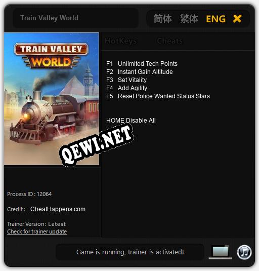Трейнер для Train Valley World [v1.0.4]