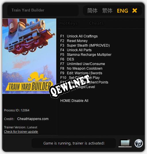 Train Yard Builder: Трейнер +12 [v1.5]