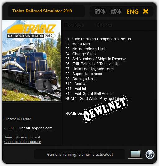 Trainz Railroad Simulator 2019: Читы, Трейнер +13 [CheatHappens.com]