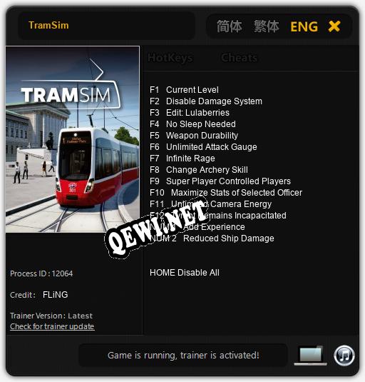 TramSim: ТРЕЙНЕР И ЧИТЫ (V1.0.8)