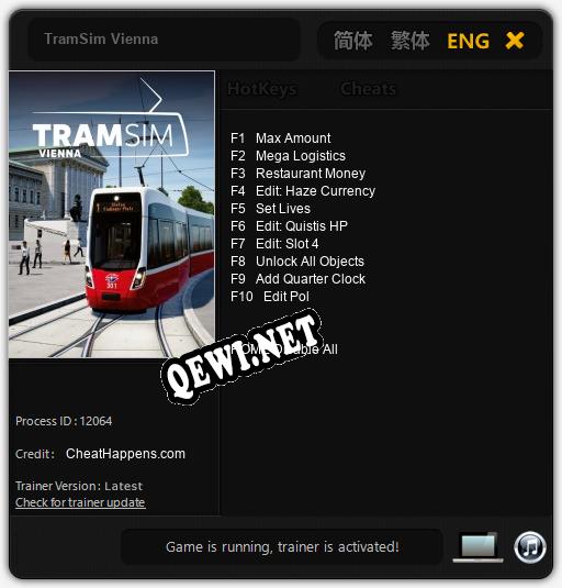 Трейнер для TramSim Vienna [v1.0.2]