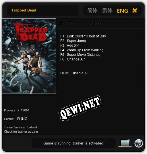 Trapped Dead: ТРЕЙНЕР И ЧИТЫ (V1.0.73)