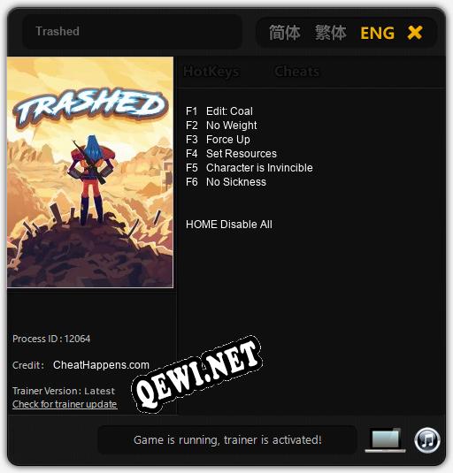 Трейнер для Trashed [v1.0.6]