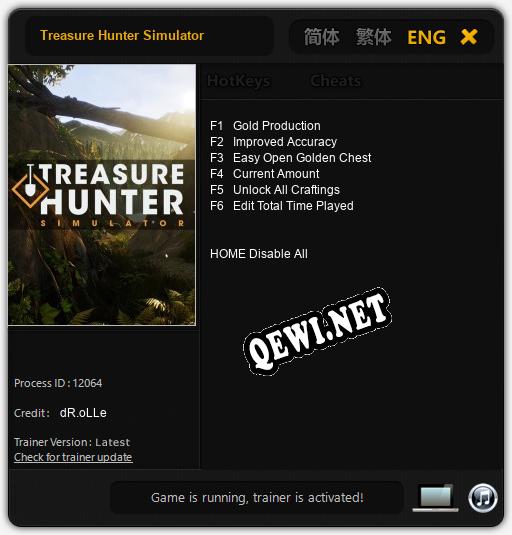 Treasure Hunter Simulator: Читы, Трейнер +6 [dR.oLLe]