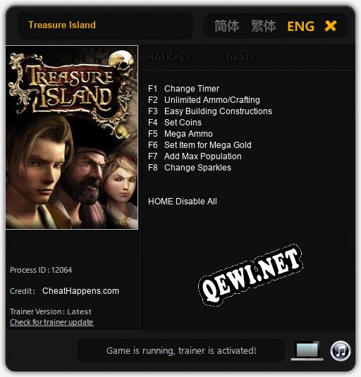 Treasure Island: Читы, Трейнер +8 [CheatHappens.com]