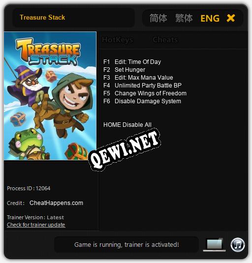 Treasure Stack: ТРЕЙНЕР И ЧИТЫ (V1.0.58)