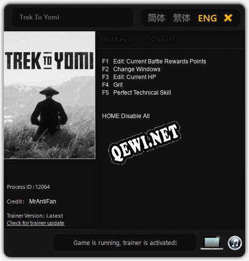 Trek To Yomi: Читы, Трейнер +5 [MrAntiFan]