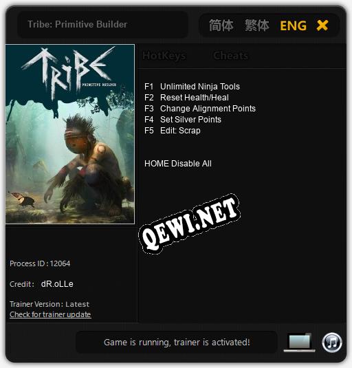 Трейнер для Tribe: Primitive Builder [v1.0.8]