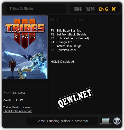 Tribes 3: Rivals: Трейнер +6 [v1.1]