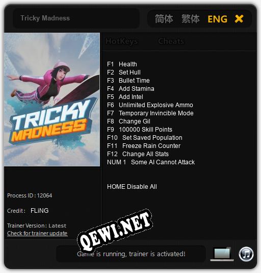 Tricky Madness: Читы, Трейнер +13 [FLiNG]