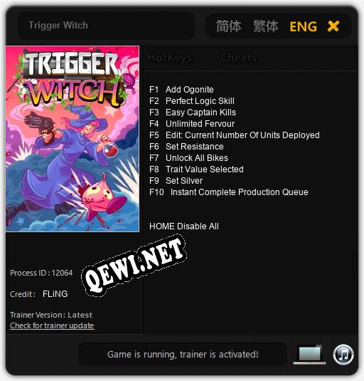 Трейнер для Trigger Witch [v1.0.6]
