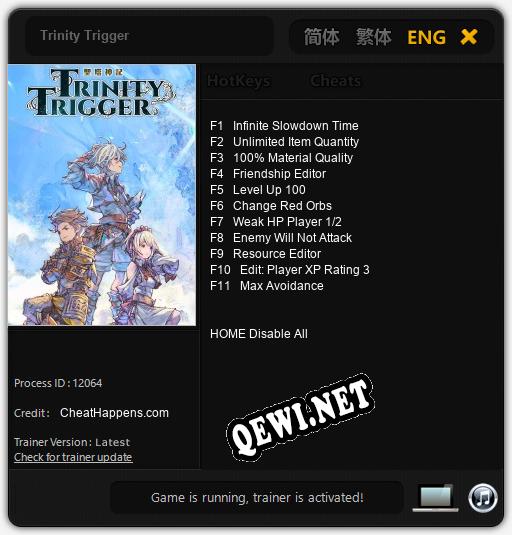 Trinity Trigger: ТРЕЙНЕР И ЧИТЫ (V1.0.32)