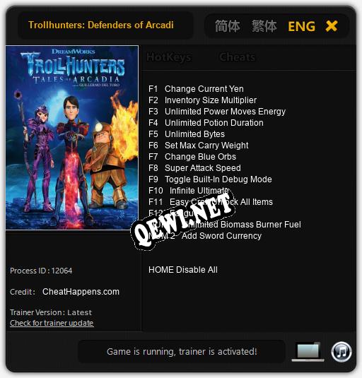 Trollhunters: Defenders of Arcadia: Читы, Трейнер +14 [CheatHappens.com]