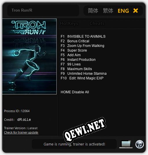 Tron Run/R: ТРЕЙНЕР И ЧИТЫ (V1.0.88)