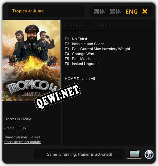 Tropico 4: Junta: ТРЕЙНЕР И ЧИТЫ (V1.0.29)