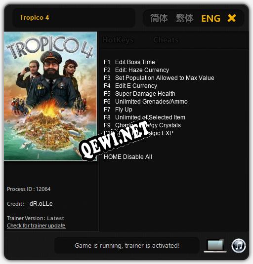 Tropico 4: Читы, Трейнер +10 [dR.oLLe]