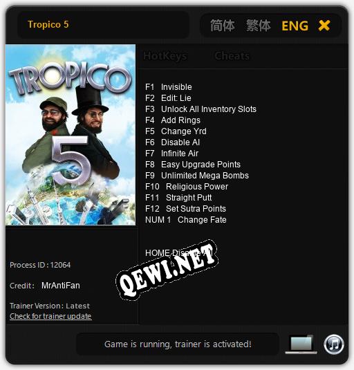 Tropico 5: ТРЕЙНЕР И ЧИТЫ (V1.0.19)