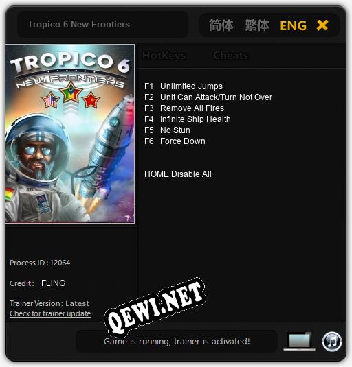 Tropico 6 New Frontiers: ТРЕЙНЕР И ЧИТЫ (V1.0.21)