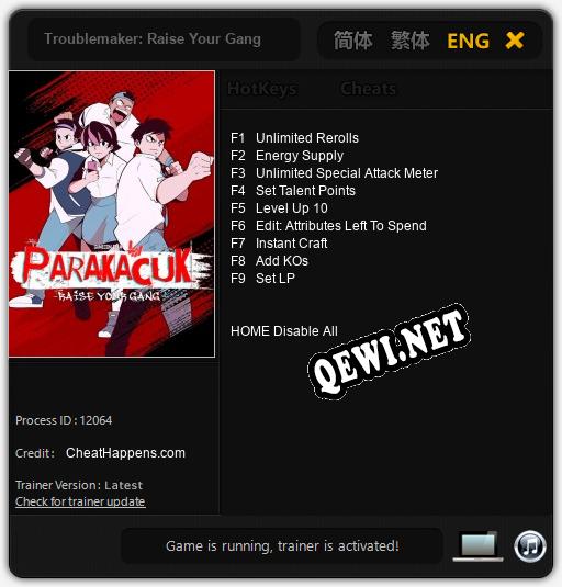Troublemaker: Raise Your Gang: Трейнер +9 [v1.3]