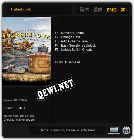 Truberbrook: ТРЕЙНЕР И ЧИТЫ (V1.0.25)