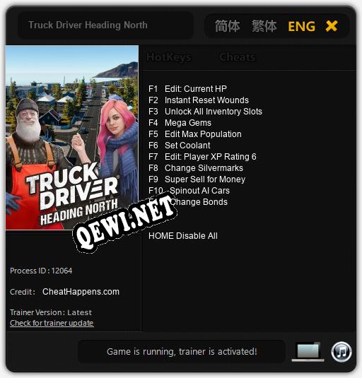 Truck Driver Heading North: ТРЕЙНЕР И ЧИТЫ (V1.0.32)