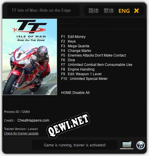 TT Isle of Man: Ride on the Edge: Трейнер +10 [v1.3]