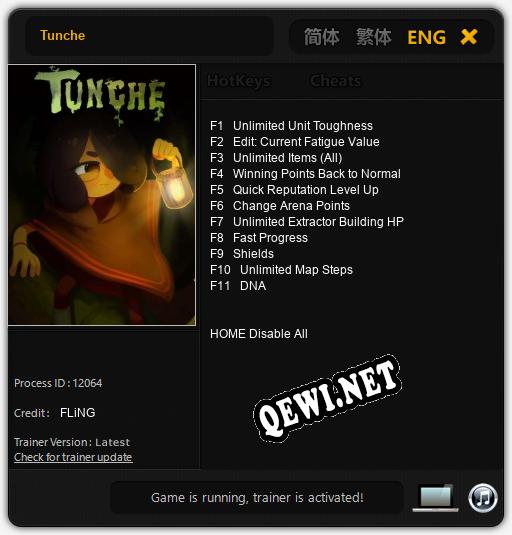 Tunche: ТРЕЙНЕР И ЧИТЫ (V1.0.78)