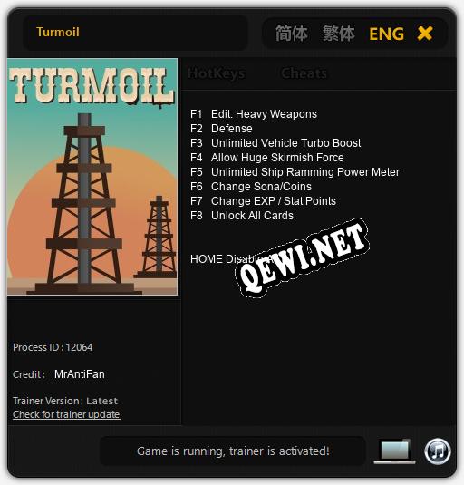 Turmoil: ТРЕЙНЕР И ЧИТЫ (V1.0.39)