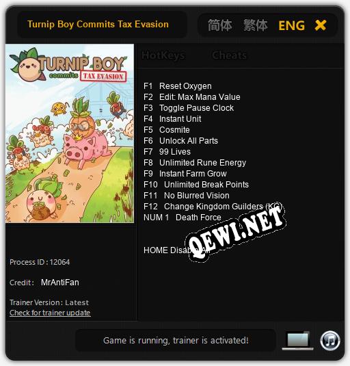 Turnip Boy Commits Tax Evasion: ТРЕЙНЕР И ЧИТЫ (V1.0.78)