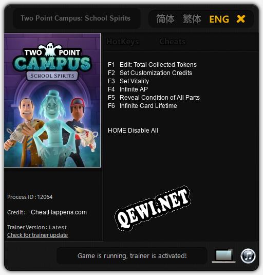 Two Point Campus: School Spirits: Читы, Трейнер +6 [CheatHappens.com]