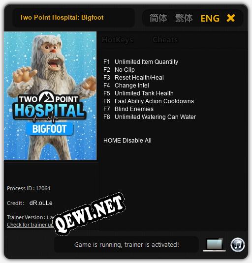 Two Point Hospital: Bigfoot: Читы, Трейнер +8 [dR.oLLe]