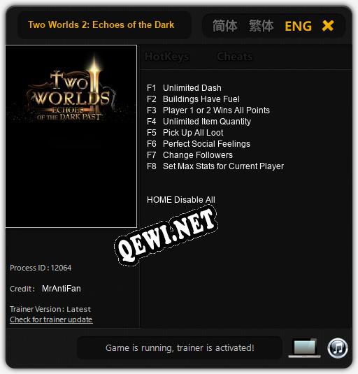 Two Worlds 2: Echoes of the Dark Past: ТРЕЙНЕР И ЧИТЫ (V1.0.12)