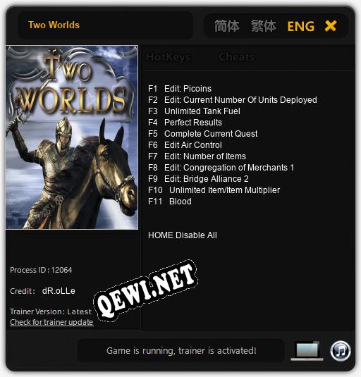 Two Worlds: Читы, Трейнер +11 [dR.oLLe]