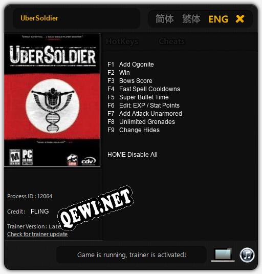 UberSoldier: Читы, Трейнер +9 [FLiNG]