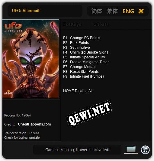 Трейнер для UFO: Aftermath [v1.0.7]