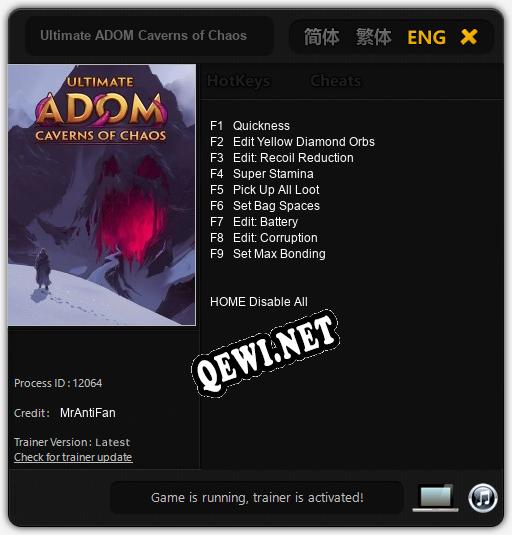 Ultimate ADOM Caverns of Chaos: ТРЕЙНЕР И ЧИТЫ (V1.0.32)