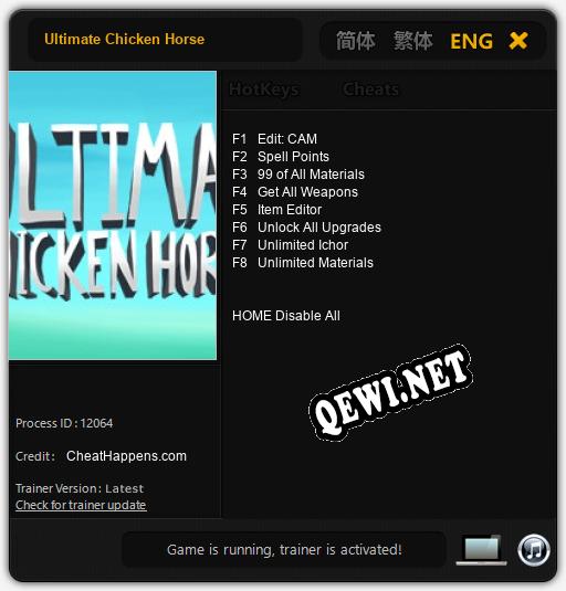 Трейнер для Ultimate Chicken Horse [v1.0.1]