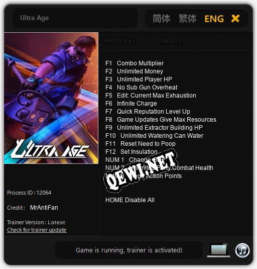 Ultra Age: Читы, Трейнер +15 [MrAntiFan]