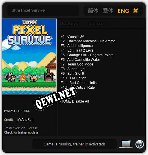 Трейнер для Ultra Pixel Survive [v1.0.8]