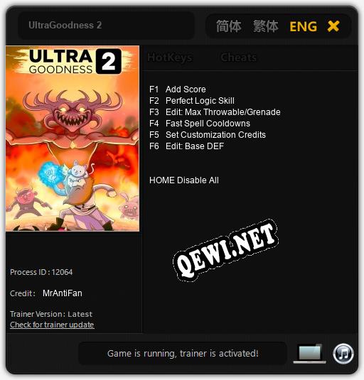 UltraGoodness 2: Трейнер +6 [v1.8]