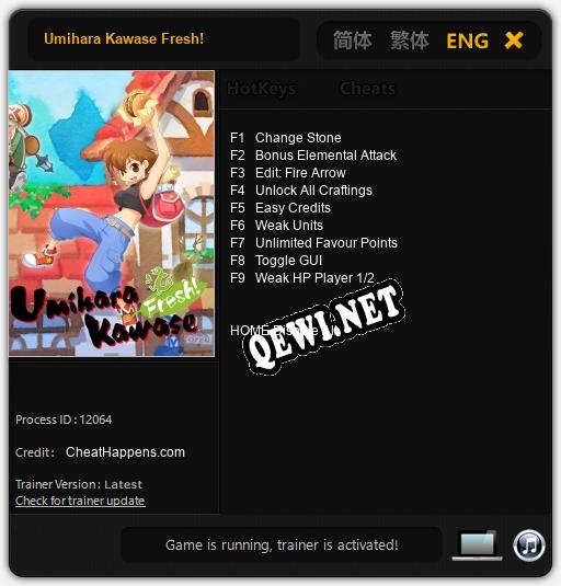 Umihara Kawase Fresh!: Читы, Трейнер +9 [CheatHappens.com]