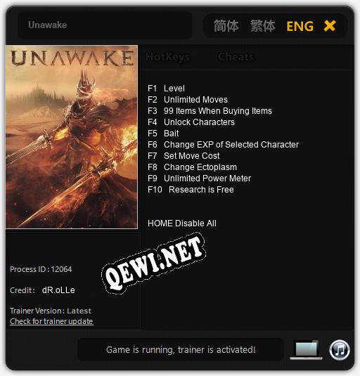 Unawake: Читы, Трейнер +10 [dR.oLLe]