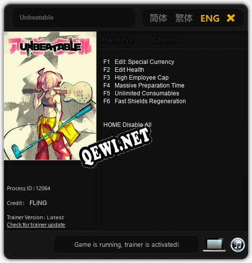 Unbeatable: ТРЕЙНЕР И ЧИТЫ (V1.0.57)