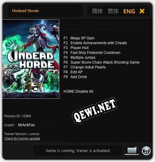 Трейнер для Undead Horde [v1.0.8]