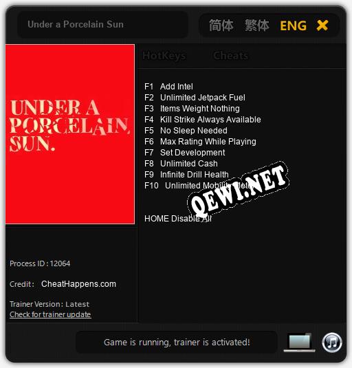 Under a Porcelain Sun: Читы, Трейнер +10 [CheatHappens.com]
